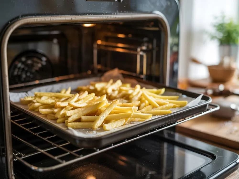 Sekret chrupiących frytek z piekarnika? Program, temp. i czas!