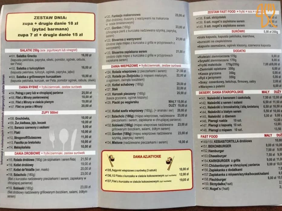 Grill Bar Szówsko: Menu, godziny, opinie. Sprawdź przed wizytą!